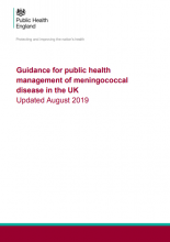 Guidance for public health management of meningococcal disease in the UK: Updated August 2019